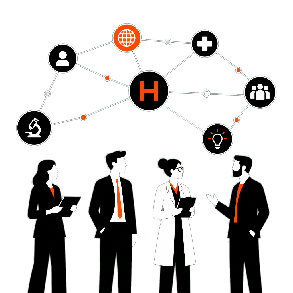 Healix Network Ecosystem Illustration